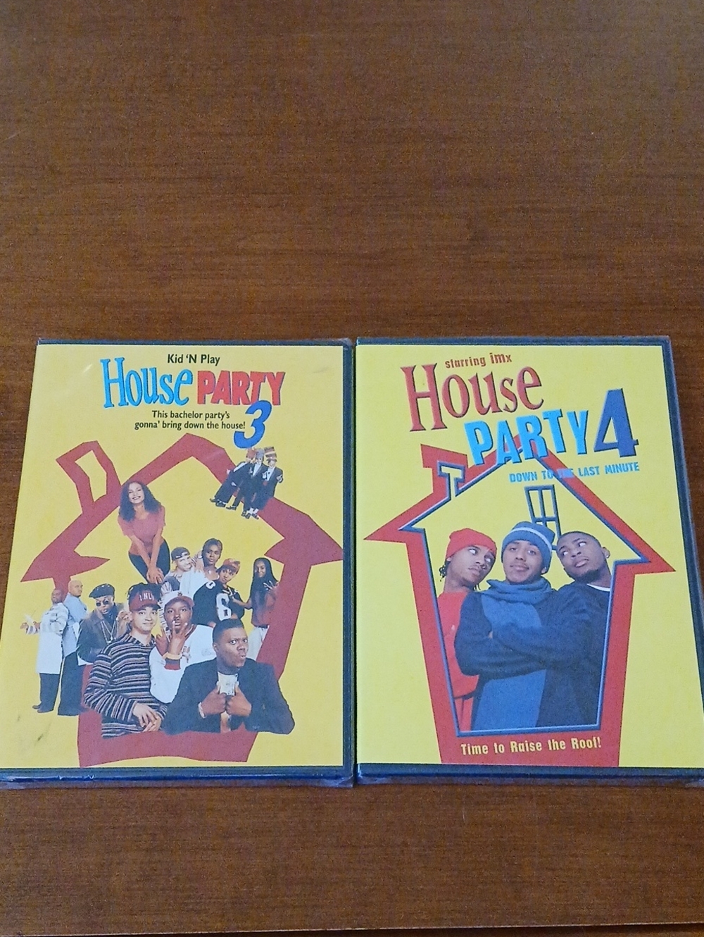 NEW Retro House Party Movie DVD Set - Yellow Covers (House Party 3 & 4)